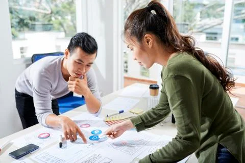 Planning project implementation Stock Photos