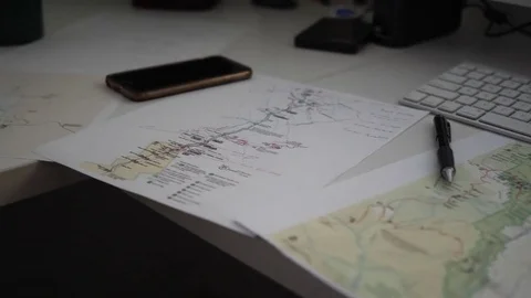 Planning a Road Trip 스톡 동영상 77576339