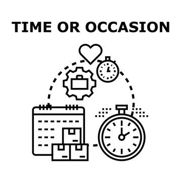 Planning schedule delivery service or project management concept Stock Illustration
