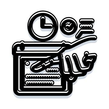Planning schedule, managing time, and organizing important events 스톡 일러스트