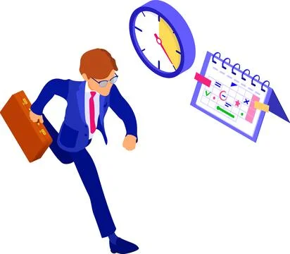 Planning schedule time management Stock Illustration