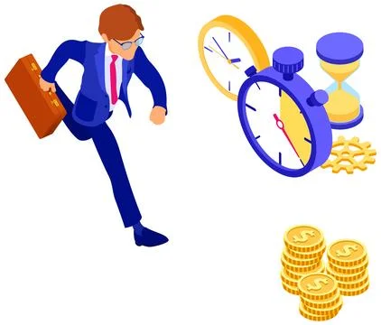 Planning schedule time management Illustration