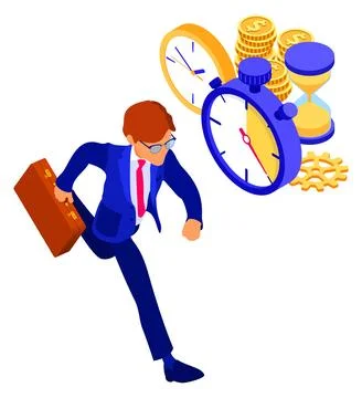 Planning schedule time management Illustrazione stock