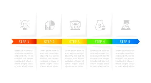 Planning for startup infographic chart design template Stock Illustration