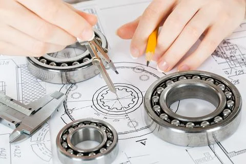 Planning of technical projects. Stock Photos