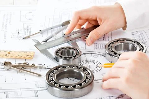 Planning of technical projects. Stock Photos
