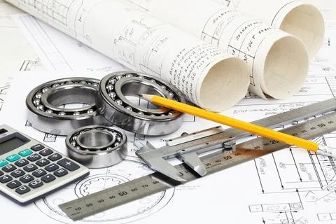 Planning of technical projects. Foto stock