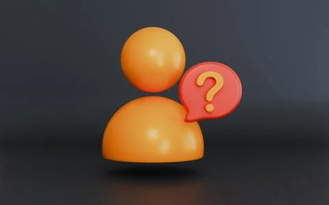 Planning thinking and confusion, User question mark sign concept Stock Illustration