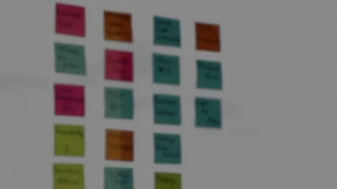 Planning whiteboard strategy office Stock Footage 98676790