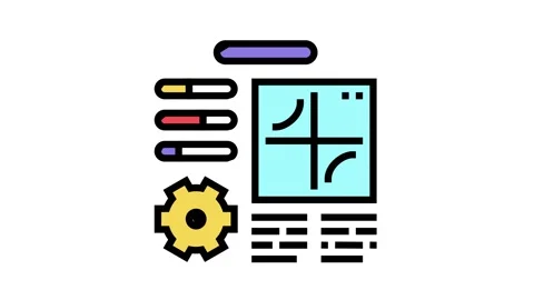 Planning work process color icon animation Vídeos de archivo 157274518