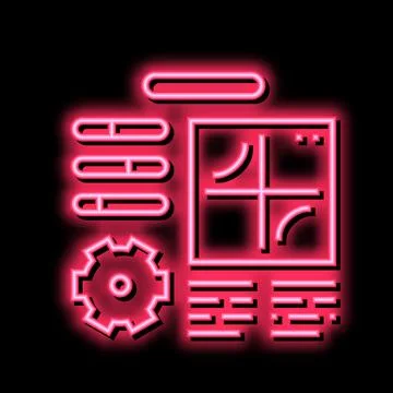 Planning work process color icon vector illustration Stock Illustration