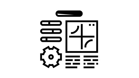 Planning work process line icon animation Vídeos de archivo 157275697