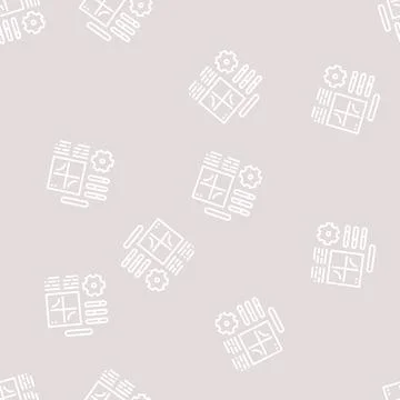 Planning work process line seamless pattern Stock Illustration