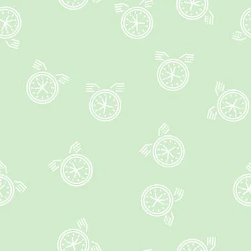 Planning work time line seamless pattern Stock Illustration