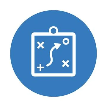 Planning, Workflow icon. Blue vector design. Stock Illustration