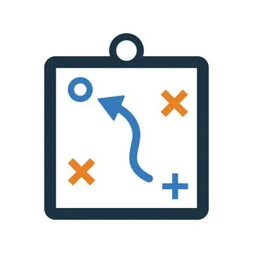Planning, Workflow icon. Glyph style vector EPS. Stock Illustration