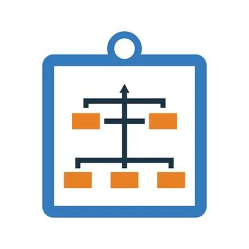 Planning, workflow, project plan icon. Glyph style vector EPS. 스톡 일러스트