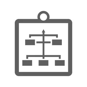 Planning, workflow, project plan icon. Gray vector graphics. Stock Illustration
