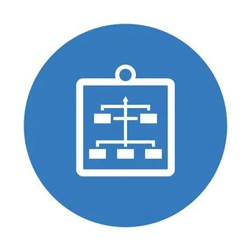 Planning, workflow, project plan icon. Blue vector design. 스톡 일러스트