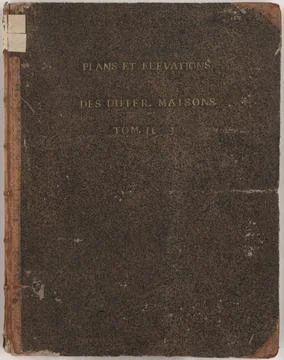 Plans and elevations of differ. HOUSES. Tom. II., Buchdeckel Copyright: xp... 스톡 사진