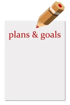 Plans and goals Stock Illustration
