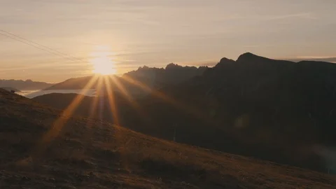 Plans de Corones Dolomites Mountains Sunrise Stock Footage 86380841