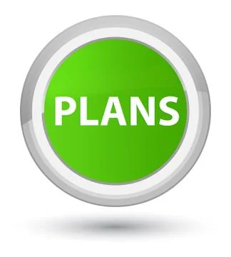 Plans prime soft green round button Stock Illustration