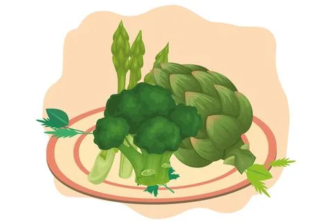 Plant-Based Bites Concept Illustration Illustrazione stock