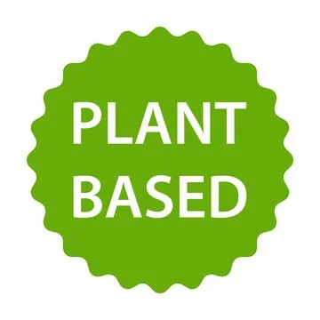 Plant based icon vector healthy food symbol vegan badge, vegetarian sign fo.. 스톡 일러스트