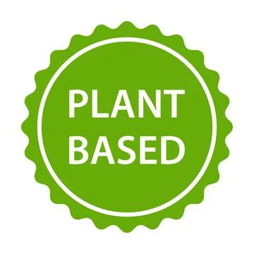 Plant based icon vector healthy food symbol vegan badge, vegetarian sign fo.. Stock Illustration