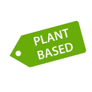 Plant based icon vector healthy food symbol vegan badge, vegetarian sign fo.. Stock Illustration