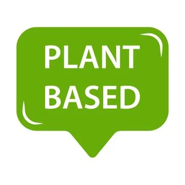 Plant based icon vector healthy food symbol vegan badge, vegetarian sign fo.. Stock Illustration