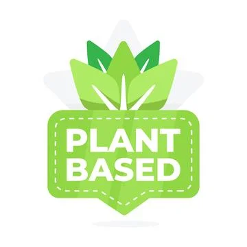 Plant Based Product Seal Featuring a Leaf Emblem for Eco Friendly Goods Stock-Illustration