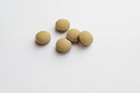 Plant-based tablets Stock Photos
