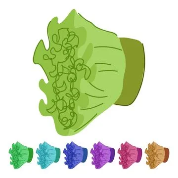 Plant biodegradable kitchen sponge vector cartoon graphic Stock Illustration