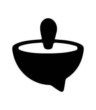 Plant bowl vector icon for web design isolated on white background 스톡 일러스트