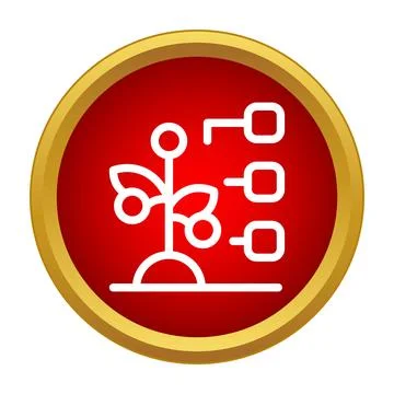 Plant breeding and selection process icon concept Stock Illustration
