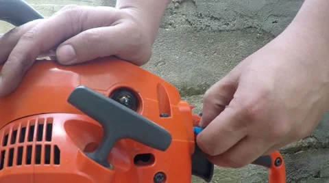 Plant chainsaw Stock Footage 50522972