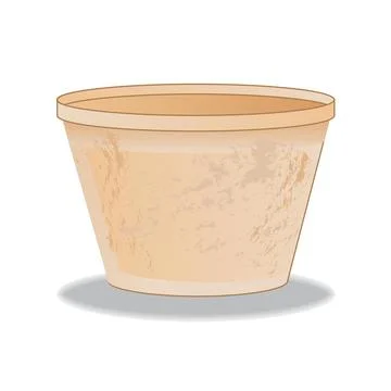 Plant Clay Pot Vector Illustration Stock Illustration