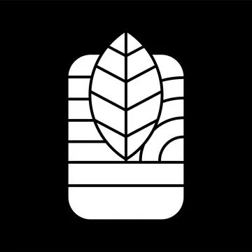 Plant cube logo Stock Illustration