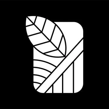 Plant cube logo Stock Illustration