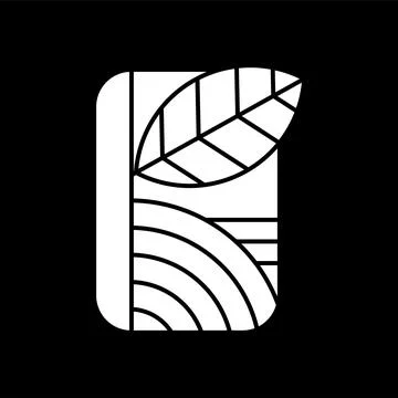 Plant cube logo Stock Illustration