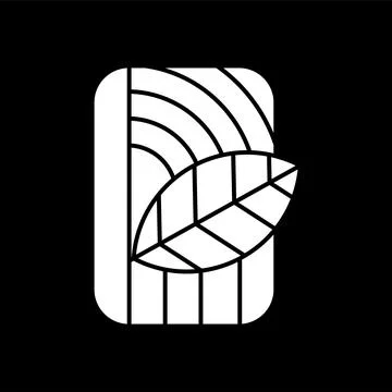 Plant cube logo Stock Illustration