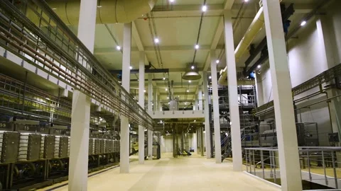 A plant for deep processing of corn grains. Stock Footage 324855917