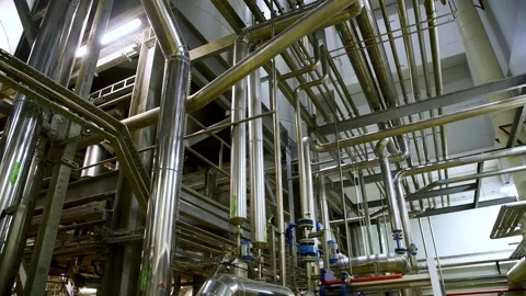 A plant for deep processing of corn grains. Stock Footage 331206226