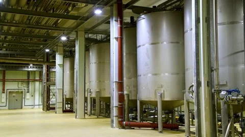 A plant for deep processing of corn grains. Stockbeeldmateriaal 331206228