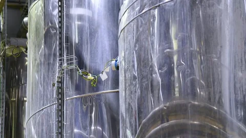 A plant for deep processing of corn grains. Stock Footage 331206258