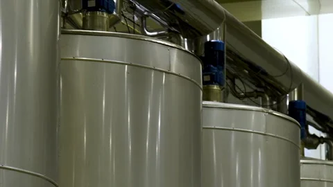 A plant for deep processing of corn grains. Video stock 339912570