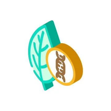 Plant dna agri tech isometric icon vector illustration Stock Illustration
