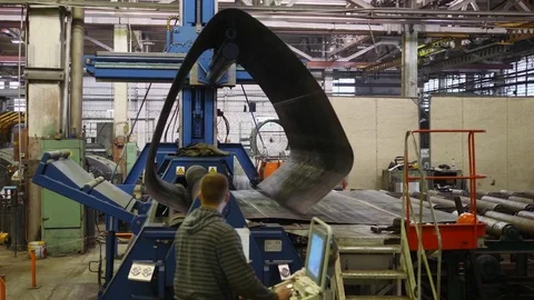 Plant. Engineering production. Stock Footage 82810927